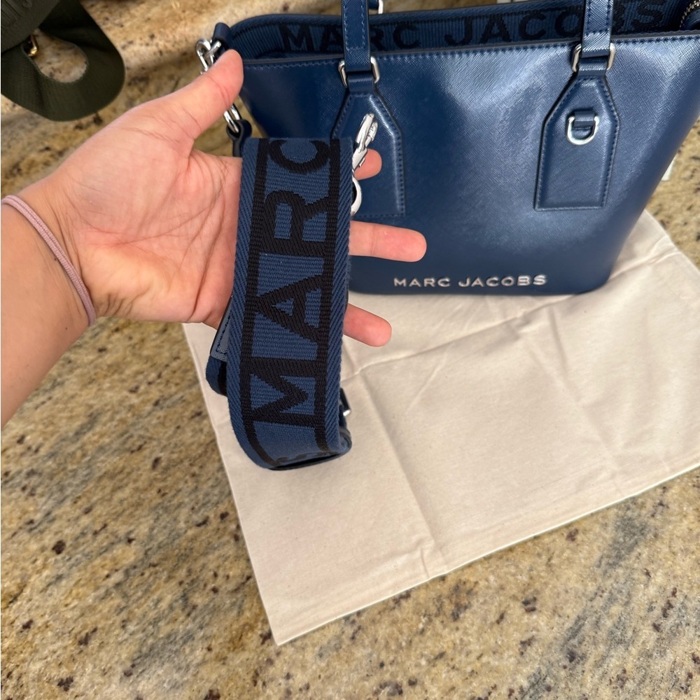 New Marc Jacobs small satchel azure Blue Tote Bag - Picture 4 of 12